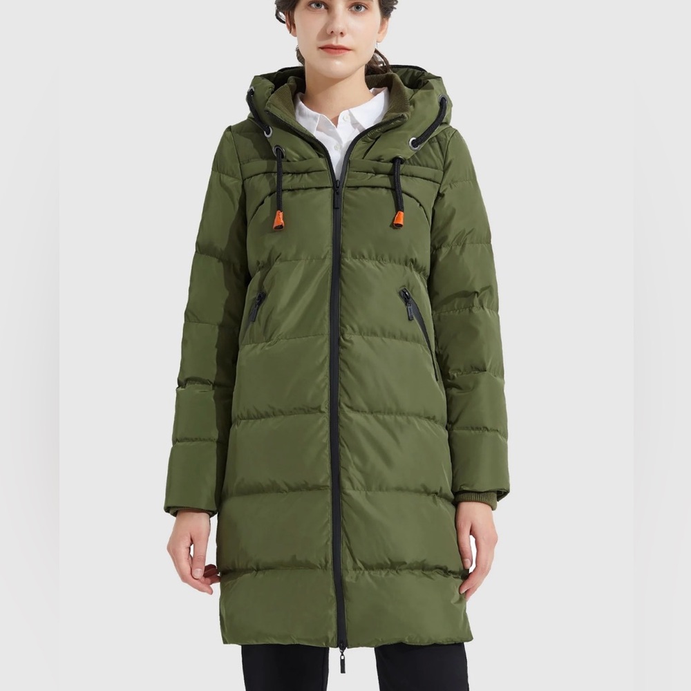 Orolay Long Thickened Hooded Down Jacket- NWT